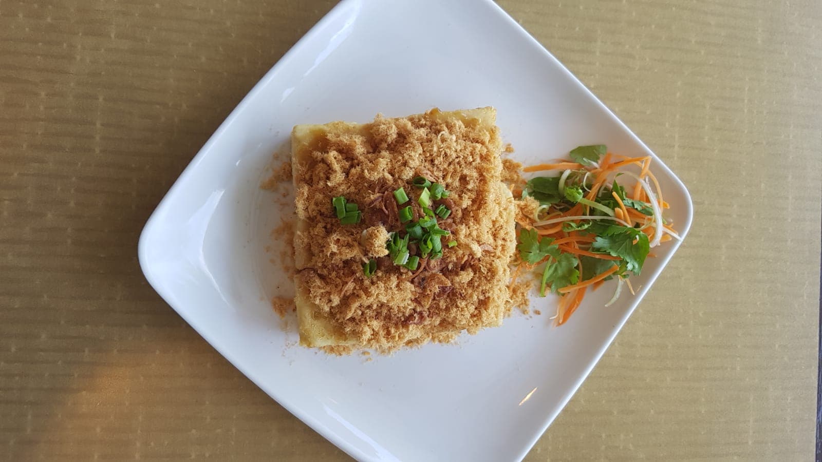Homemade Tofu with Chicken Floss