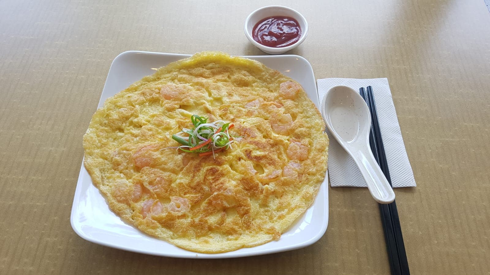 Prawn Omelette